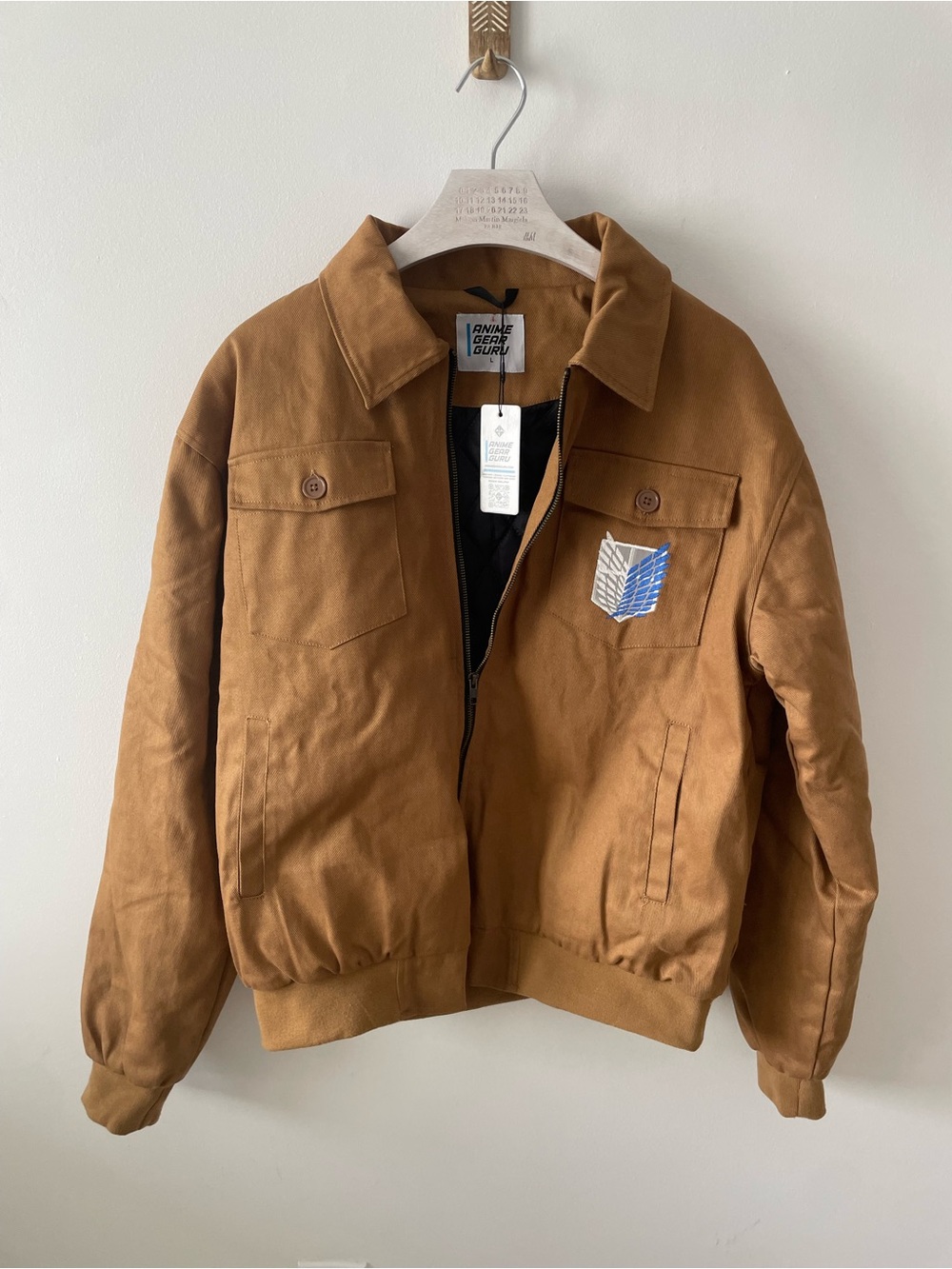 Anime Gear Guru Attack on Titan Survey Corps Jacket NWT Unisex Large Wings AOT